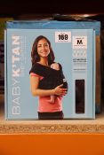 Six boxed as new Baby K'tan Cotton Baby Carriers in black (Medium).