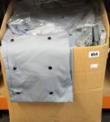 A quantity of Denny's London light grey chefs jackets (Assorted sizes - Approximately 40).