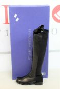 A pair of women's boxed as new Stuart Weiztman 5050 Knee High Boots black nappa (34.5).