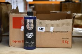 Ten bottles of Shelby ceramic detailing spray (500ml).