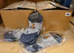 Twenty pairs of Falke Lodge Homepad slipper socks in various sizes.