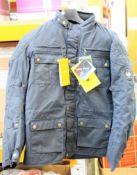An as new Merlin Yoxall ll navy wax jacket (4XL).