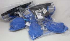 Five as new Camelbak Ultra Pro Running Vests 7L with 1L/34oz Hydration in Nautical Blue (S).