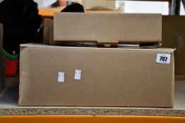 A quantity of Auer Signal lights to include Auer signal half dome 90, Auer signal strobe beacon