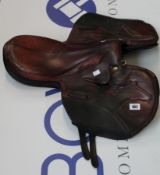 A pre-owned Old Mill horse saddle.