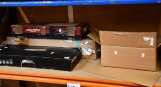 A quantity of Airsoft guns and accessories to include a Cyma Platinum, a High Custom Steyr and other