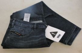 A pair of as new Diesel D-Blazer jeans (W36/L30).