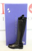 A pair of women's boxed as new Stuart Weiztman 5050 Knee High Boots black nappa (34.5).