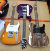 A pre-owned Westfield electric guitar, a pre-owned Fazley Classic Series electric guitar and a pre-