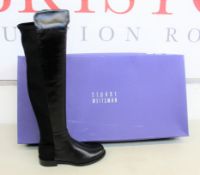 A pair of as new Stuart Weitzman black Nappa boots (EU 35).