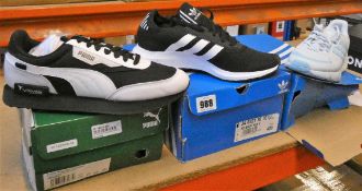 A pair of Puma Future Rider X Ushuaia in black and white (UK 7.5), a pair of Adidas Swift Run in