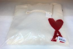 A men's as new AMI Alexandre Mattiussi Off-White Ami De Coeur Turtleneck (S).