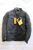 An as new Merlin Yoxall ll navy wax jacket (4XL).