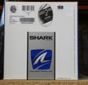 A Shark Street Drak - Blank Mat KMA Motorcycle Helmet in black (M).
