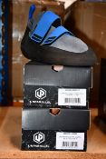 Two pairs of as new Unparallel Engage VCS rock climbing shoes (UK 8.5).