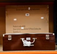 An as new Belleek Occasions 72 piece cutlery set.