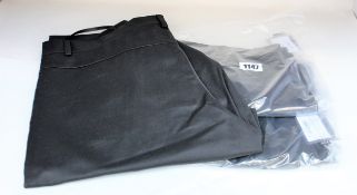 Three pairs of as new Natasha Zinko x Duo Ltd flared trousers in black (1 x S, 1 x M, 1 x L - RRP £