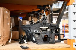 A quantity of pre-owned KALT RC helicopter parts.