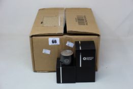 Fifteen Swiss Peak mini wireless speakers with Shell branding (Some boxes have some damage).