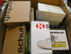A quantity of as new footwear to include Hey Dude, Wilson, Stanno, Schuh, Geox, Teva, Saucony, Crocs