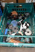 A small quantity of fishing reels (Approximately 10 items).