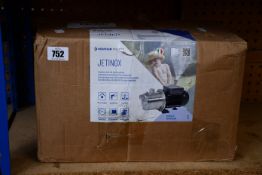A Pentair Jetinox stainless steel self-priming pump.