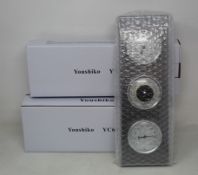 Fifteen boxed as new Youshiko YC6010 3 in 1 Weather Stations for indoor and outdoor use (