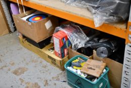 Miscellaneous sports accessories to include a Reebok Step, a Jobe Swath 1P and a Helly Hansen