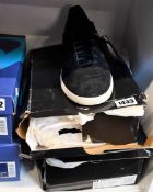 Two pairs of as new Adidas Busenitz Vintage trainers (UK 11.5).