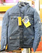 An as new Merlin Yoxall ll navy wax jacket (4XL).