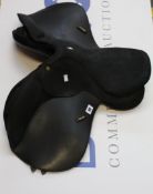 A pre-owned Bates Wintec Pro horse saddle.