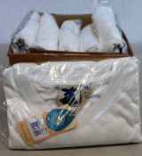 Six as new Deus Pushin Daisies heavy T-shirts vintage white (6 x XL).