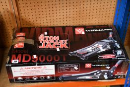 A Widmann MD9000T 4 ton hydraulic trolley jack.