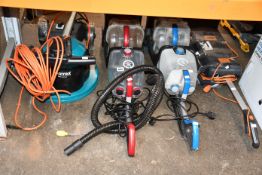Four pre-owned floor cleaners: a Truvox Orbis eco Duo, a Vax Rapid Power and Rapid Power Plus and