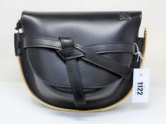 An as new Loewe Small Gate soft calfskin bag in black (RRP £1,700).