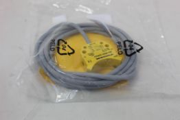 An as new Turck inductive proximity sensor (Ni4-DS20-2AP6X2, 165022).