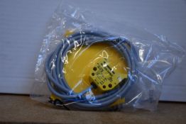 An as new Turck inductive proximity sensor (Ni4-DS20-2AP6X2, 165022).