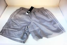 Six pairs of men's as new Adidas G Wash shorts (2 x S, 2 x M, 2 x L - RRP £42 each).