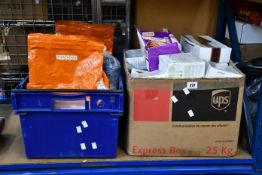 A quantity of protein powder/snacks to include Isagenix, Slim Fast, EHP Labs and High 5.