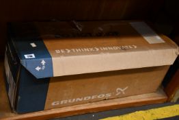 A Grundfos CR3-10 vertical multistage pump (A-FGI-A-E-HQQE).