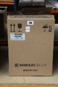 A Rancilio Rocky SD Coffee Grinder.