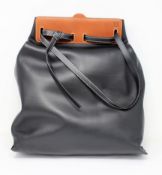 An as new Loewe Lazo Shopper leather bag in black with dust bag.