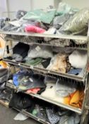 A large quantity of assorted new clothing and related items (Basket not included).