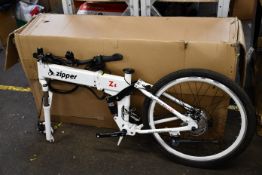 A pre-owned Zipper Z4 electric bike in White.