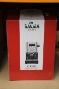 A Gaggia Milano Classic Manual Espresso Machine.