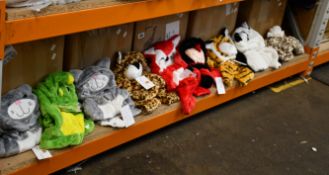 A large quantity of as new Doladola Unisex Baby/Toddler Hooded Romper Onesies in various animal