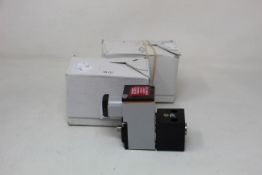 Two Festo solenoid valves (MGXIAH-3/2-0.8-24DC-EX, 535614).