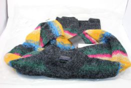 An as new Scotch & Soda multi coloured mohair jumper (XL).