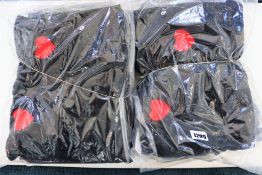 Two as new Natasha Zinko Duo embroidered hooded sweatshirts (RRP $152) and two pairs of