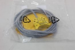 An as new Turck inductive proximity sensor (Ni4-DS20-2AP6X2, 165022).